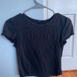 American Eagle Outfitters Black Short Sleeve Top